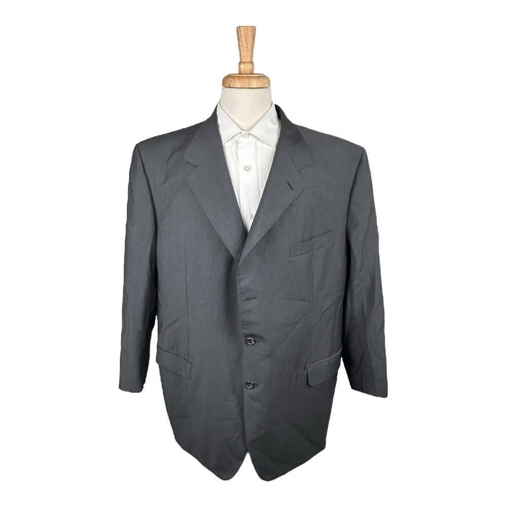 Brioni Matte Gray Lucca Wool Mohair Sportcoat Blazer Size 50R Made in Italy